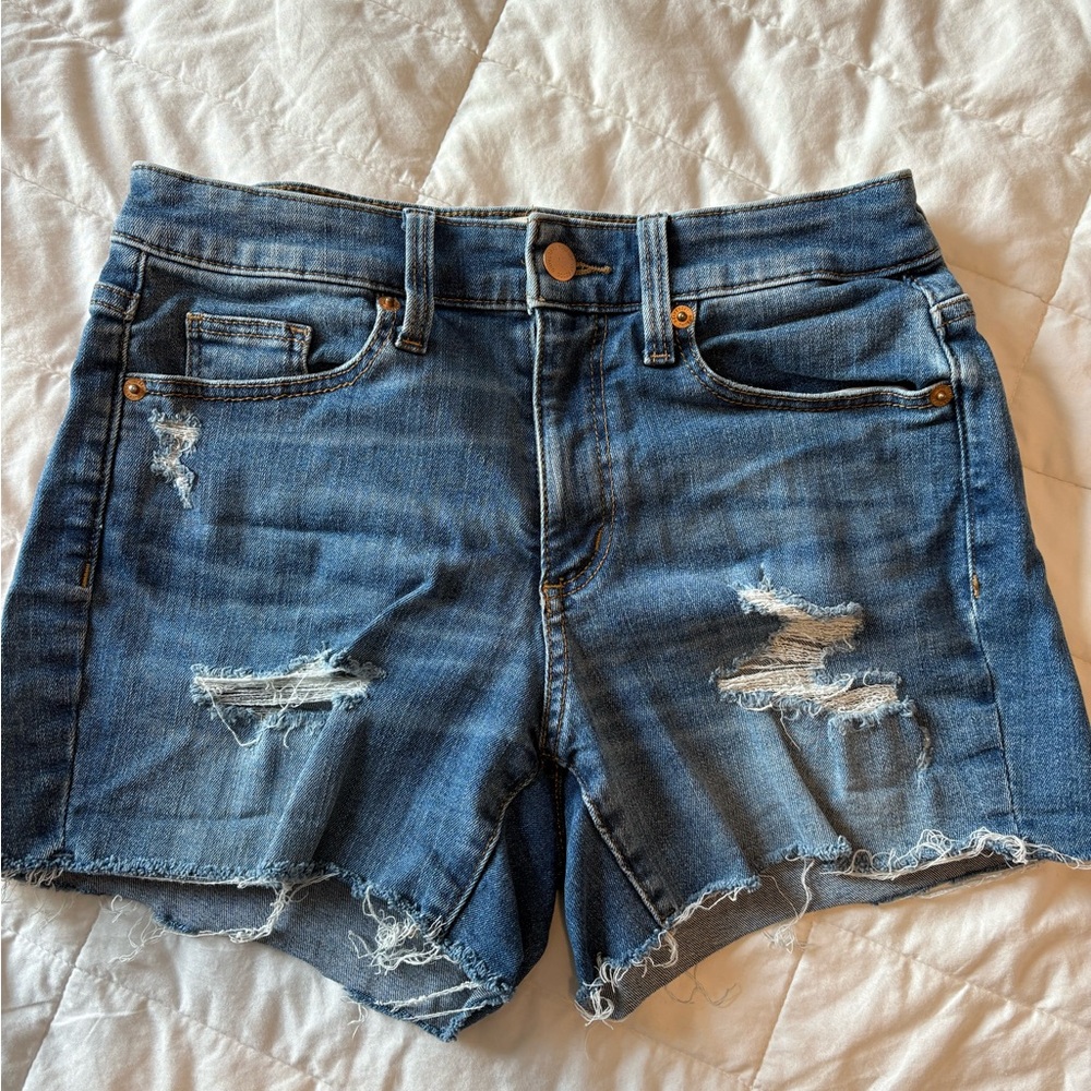 Denim Distressed Women's Shorts